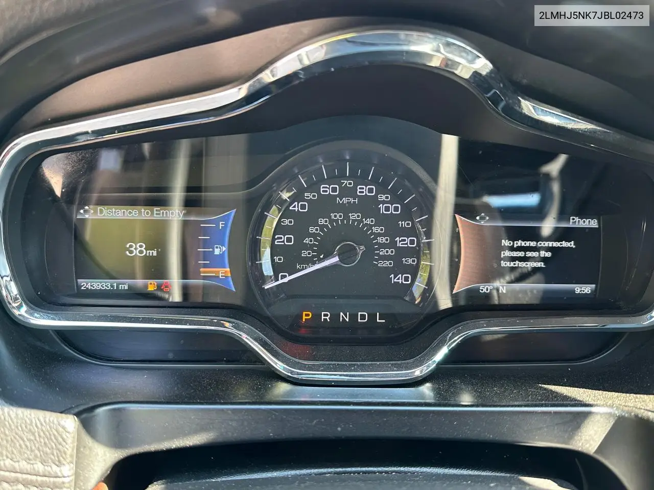 2018 Lincoln Mkt VIN: 2LMHJ5NK7JBL02473 Lot: 56846105