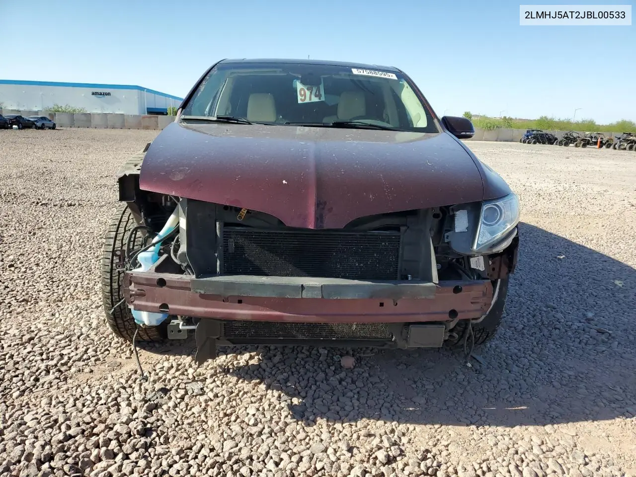 2018 Lincoln Mkt VIN: 2LMHJ5AT2JBL00533 Lot: 57588595