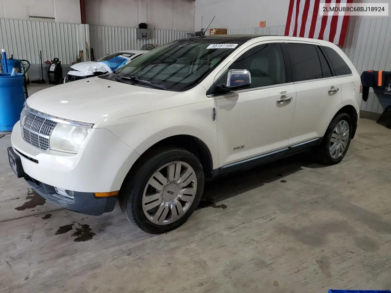 2008 Lincoln Mkx VIN: 2LMDU88C68BJ18924 Lot: 55181105