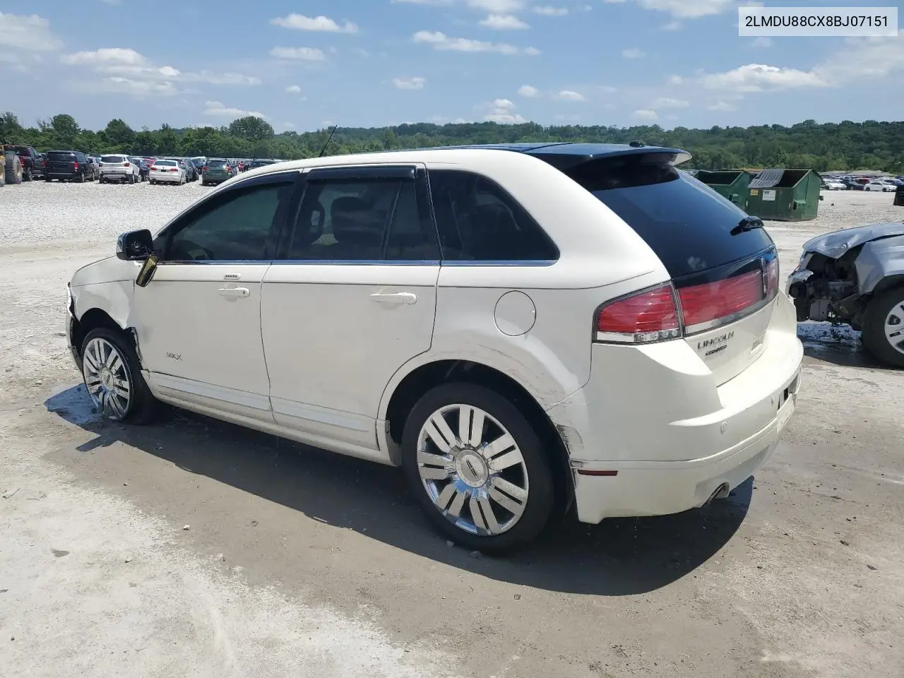 2008 Lincoln Mkx VIN: 2LMDU88CX8BJ07151 Lot: 63051995