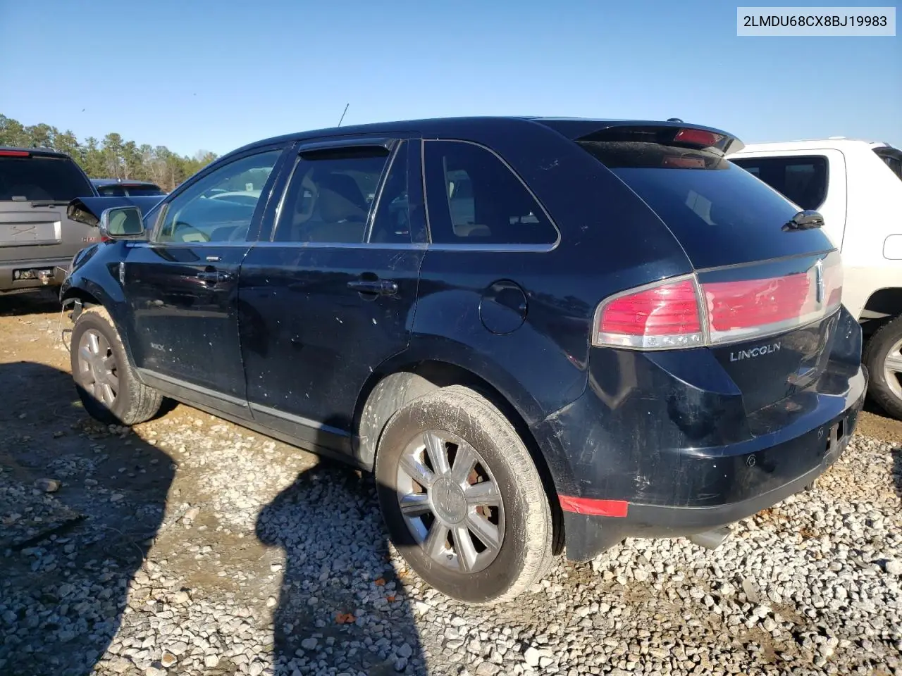 2008 Lincoln Mkx VIN: 2LMDU68CX8BJ19983 Lot: 73436242