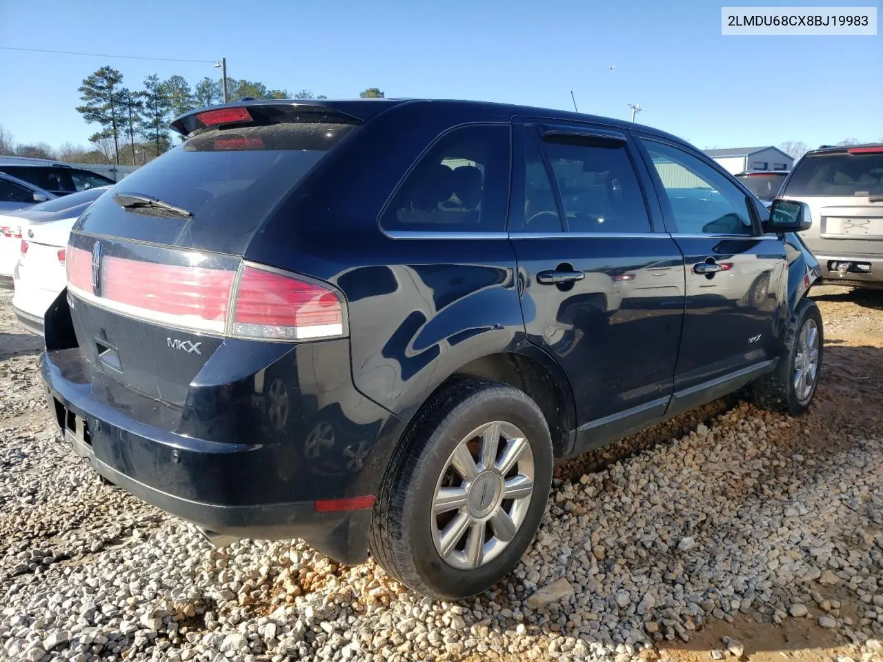 2008 Lincoln Mkx VIN: 2LMDU68CX8BJ19983 Lot: 73436242