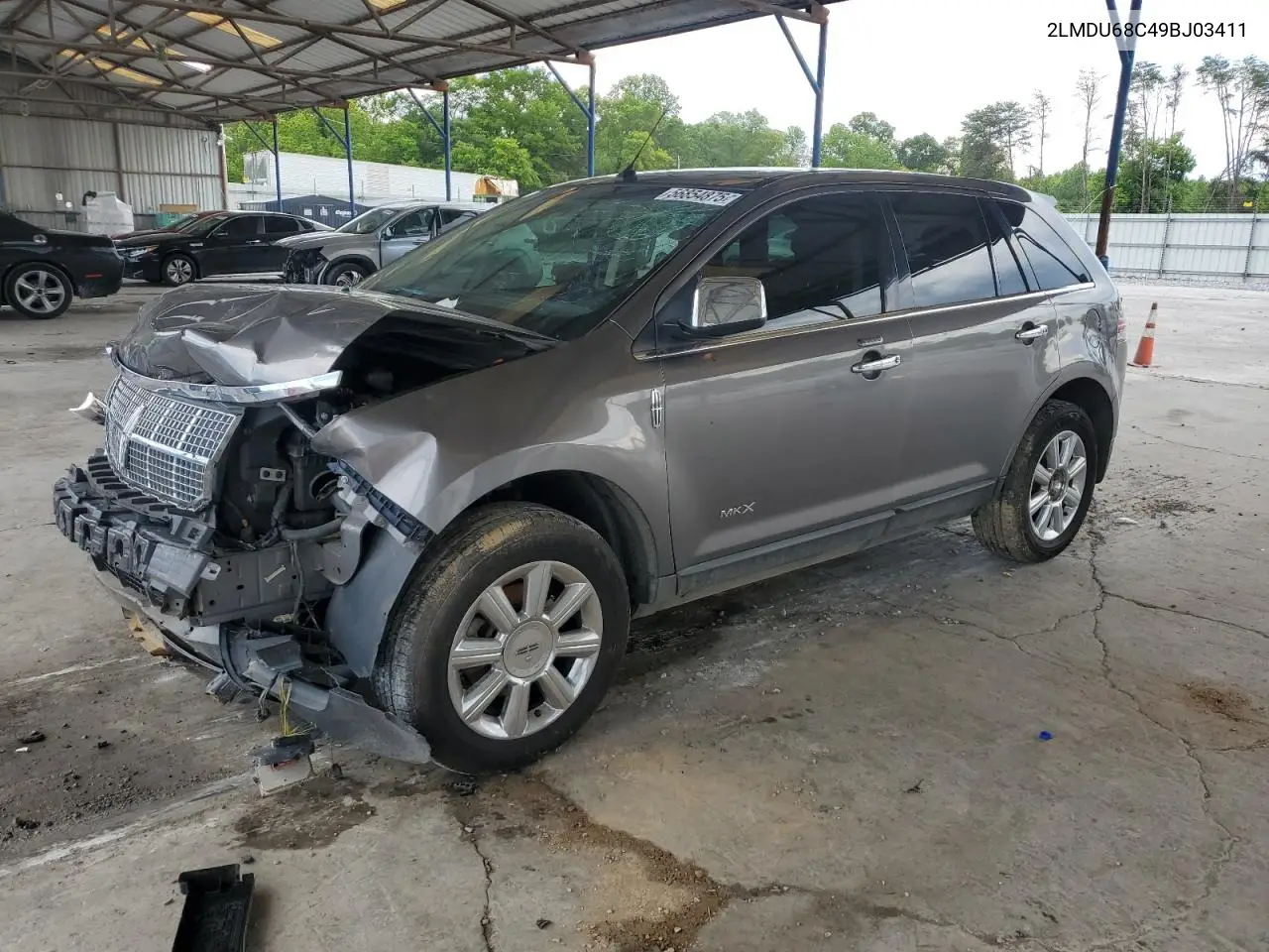 2009 Lincoln Mkx VIN: 2LMDU68C49BJ03411 Lot: 56854875