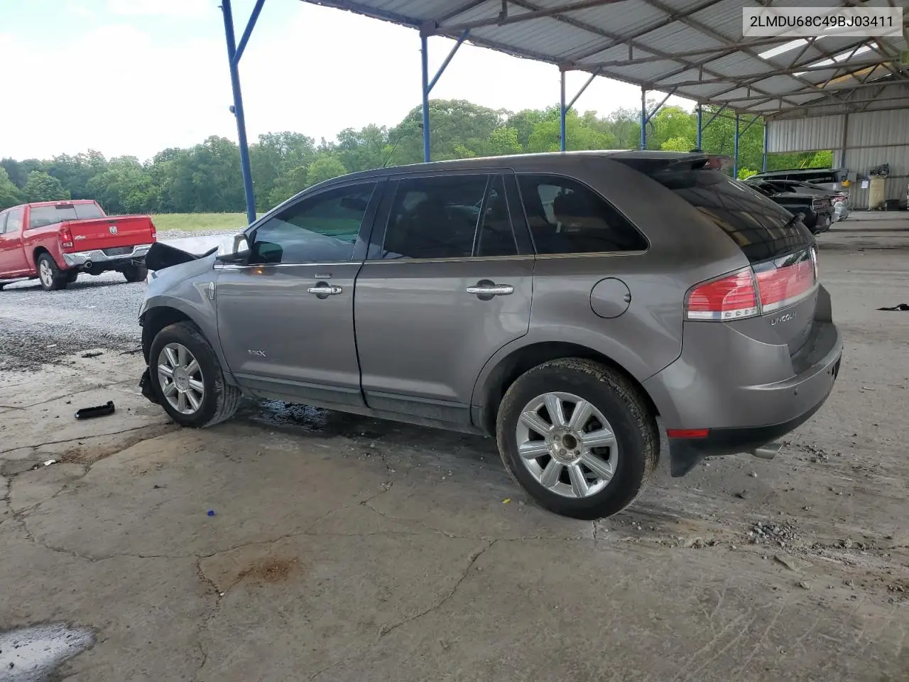 2009 Lincoln Mkx VIN: 2LMDU68C49BJ03411 Lot: 56854875