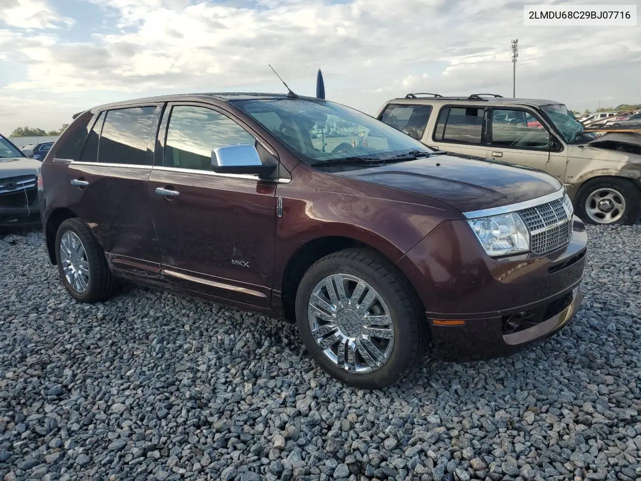 2009 Lincoln Mkx VIN: 2LMDU68C29BJ07716 Lot: 62927175