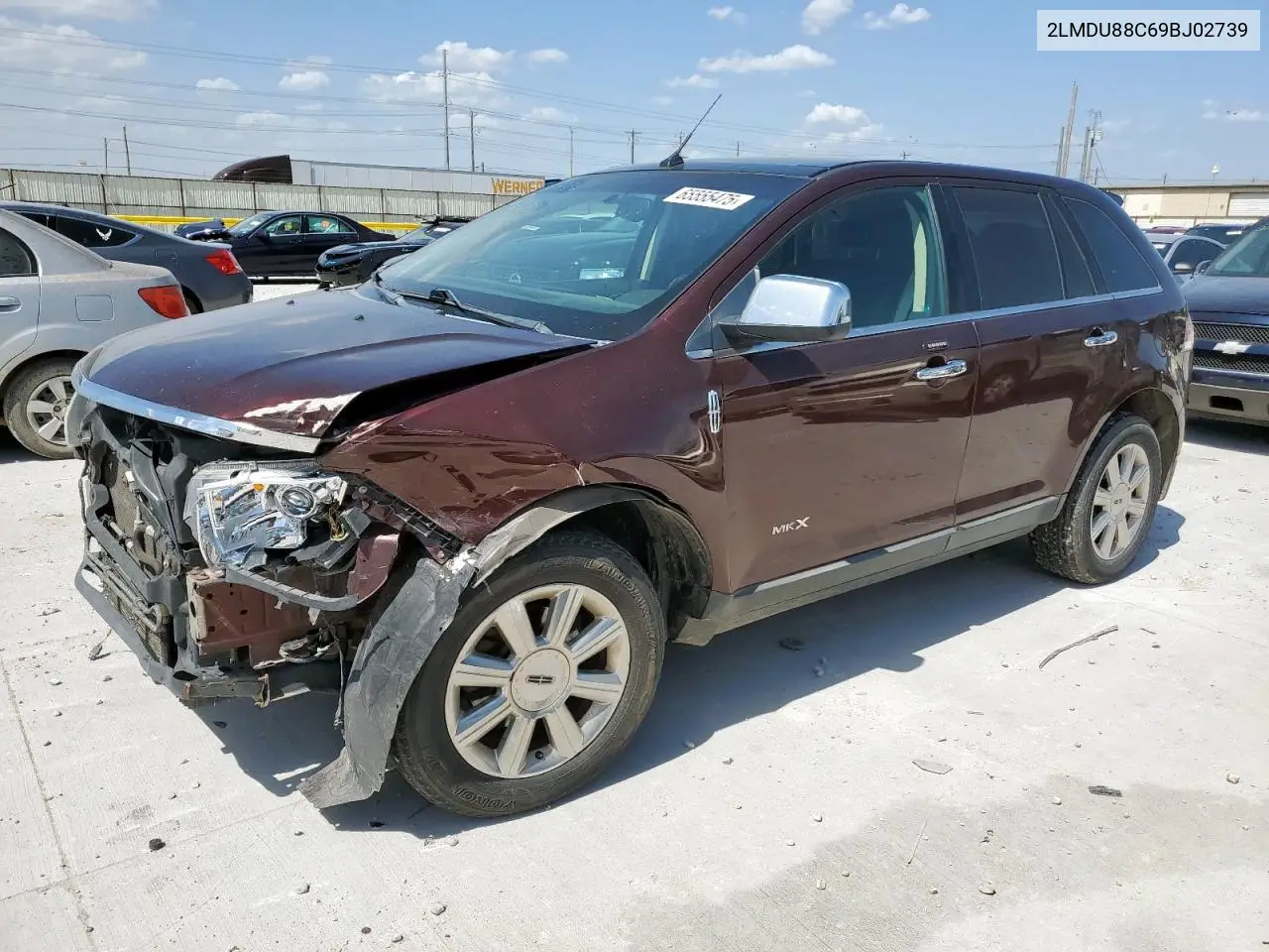 2009 Lincoln Mkx VIN: 2LMDU88C69BJ02739 Lot: 65555475
