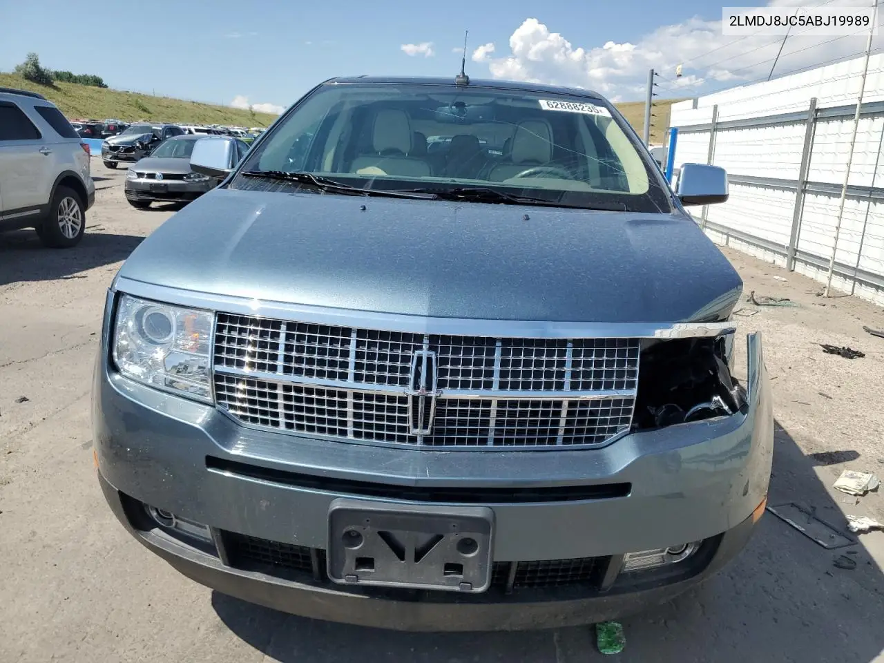 2010 Lincoln Mkx VIN: 2LMDJ8JC5ABJ19989 Lot: 62888235