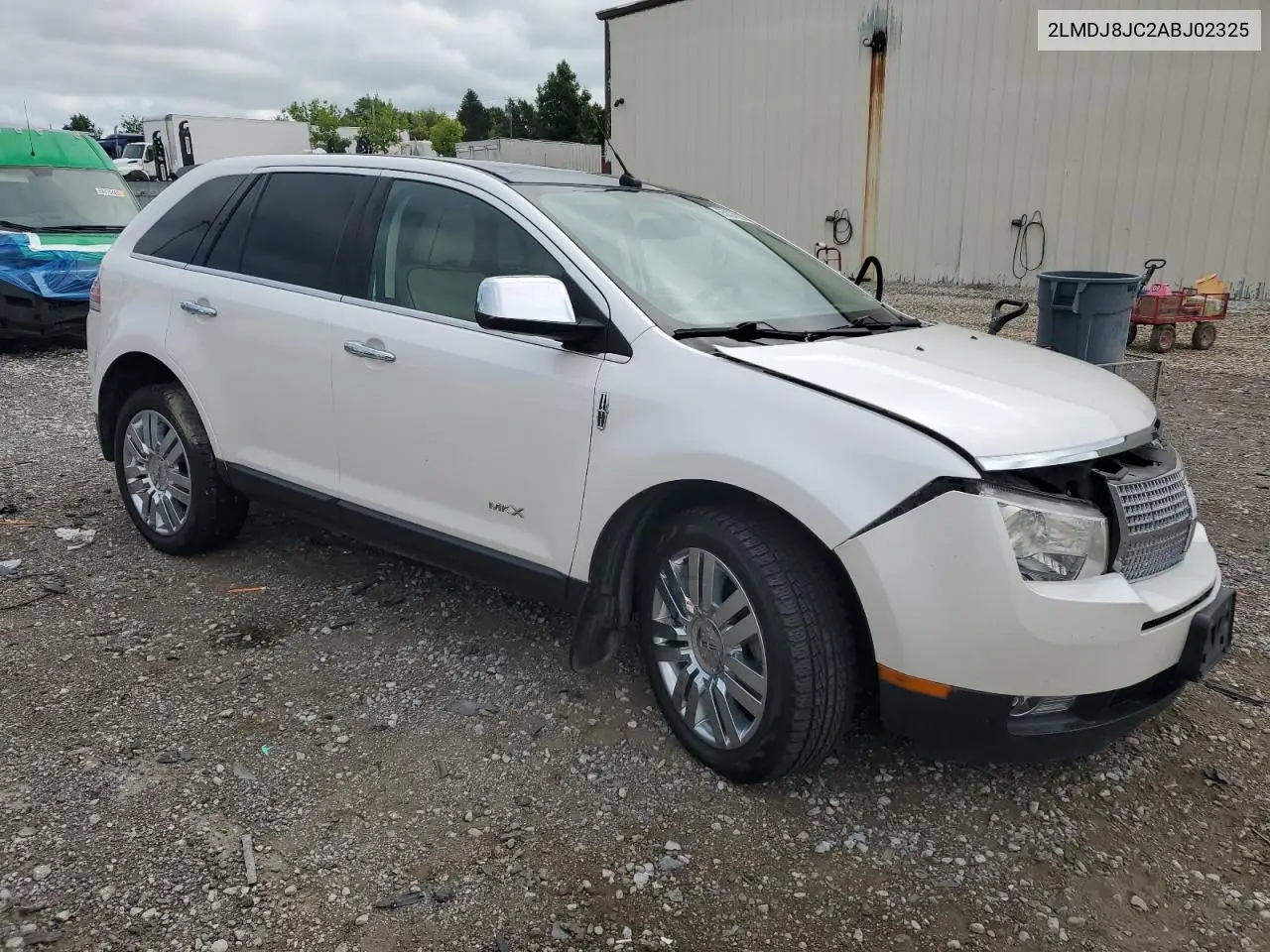 2010 Lincoln Mkx VIN: 2LMDJ8JC2ABJ02325 Lot: 65037825