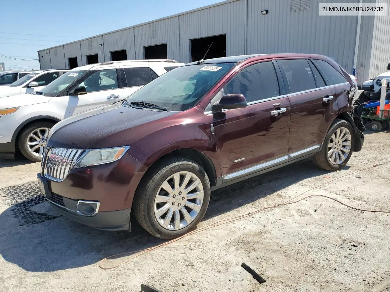 2011 Lincoln Mkx VIN: 2LMDJ6JK5BBJ24736 Lot: 49071725