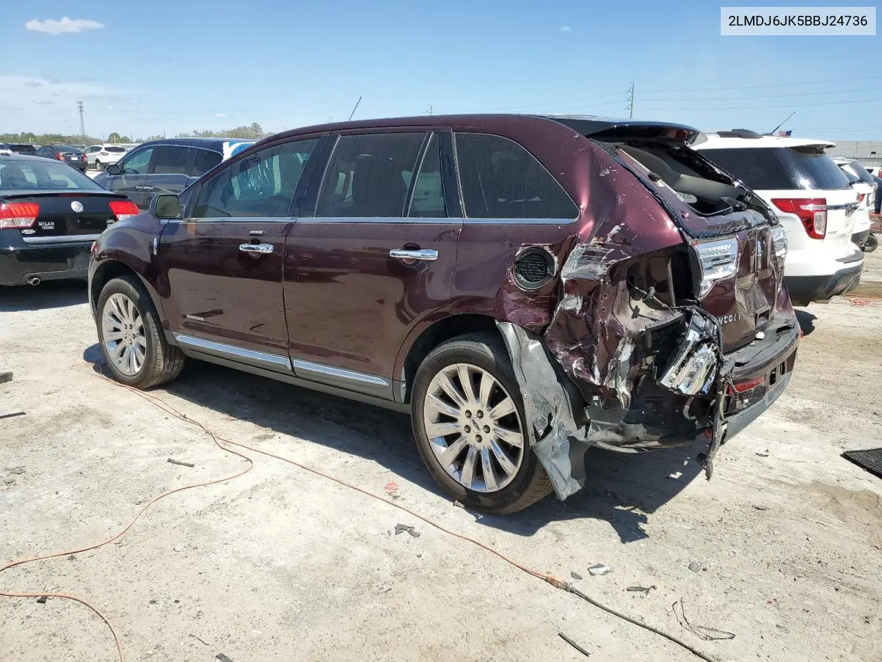 2011 Lincoln Mkx VIN: 2LMDJ6JK5BBJ24736 Lot: 49071725