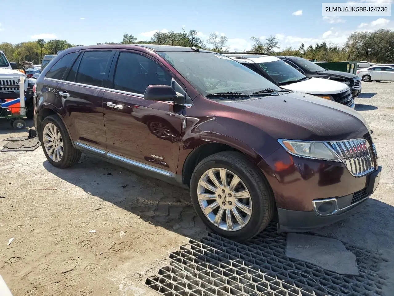 2011 Lincoln Mkx VIN: 2LMDJ6JK5BBJ24736 Lot: 49071725