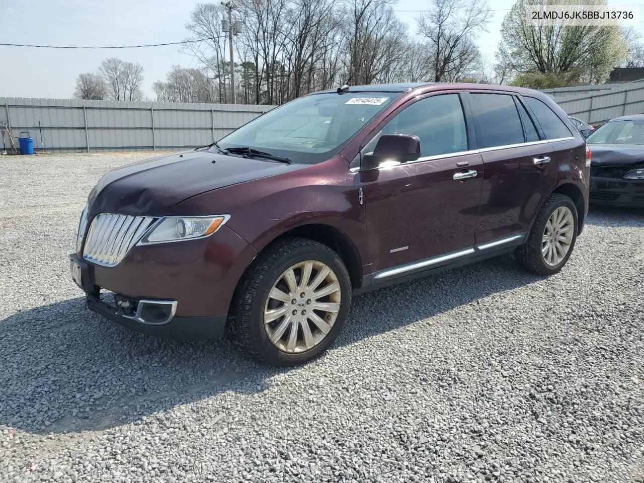 2011 Lincoln Mkx VIN: 2LMDJ6JK5BBJ13736 Lot: 49145475