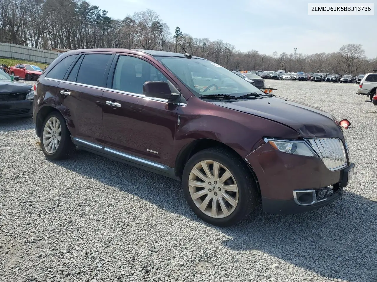2011 Lincoln Mkx VIN: 2LMDJ6JK5BBJ13736 Lot: 49145475