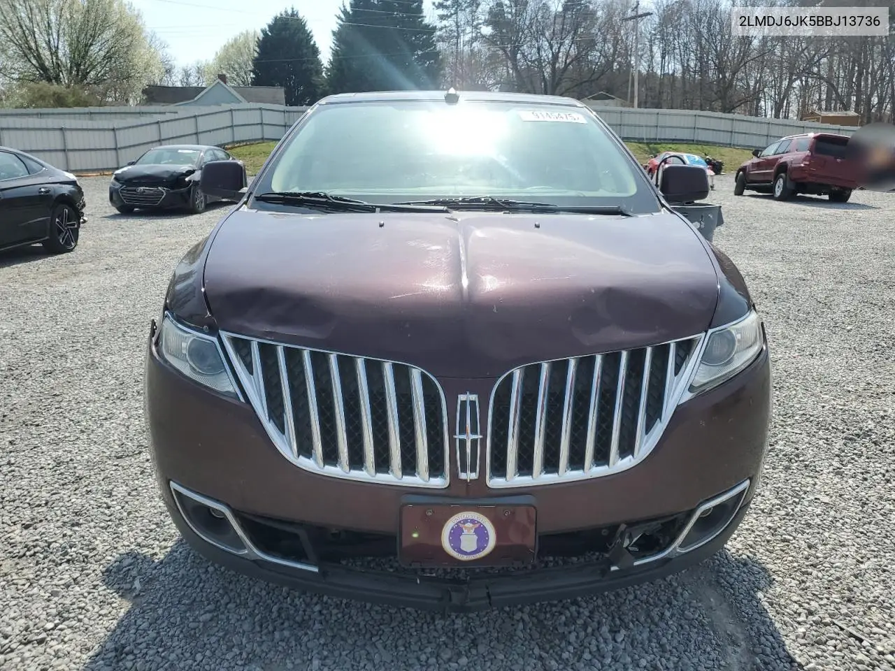 2011 Lincoln Mkx VIN: 2LMDJ6JK5BBJ13736 Lot: 49145475