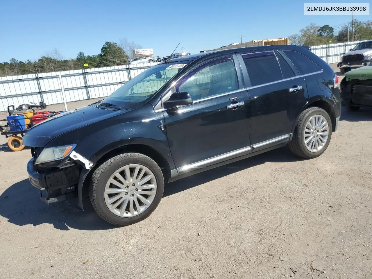 2011 Lincoln Mkx VIN: 2LMDJ6JK3BBJ33998 Lot: 50012105