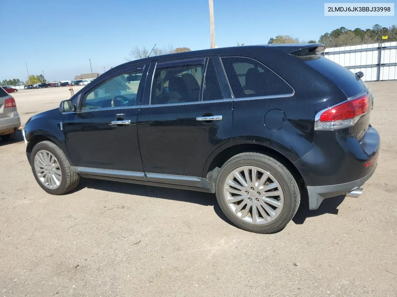 2011 Lincoln Mkx VIN: 2LMDJ6JK3BBJ33998 Lot: 50012105