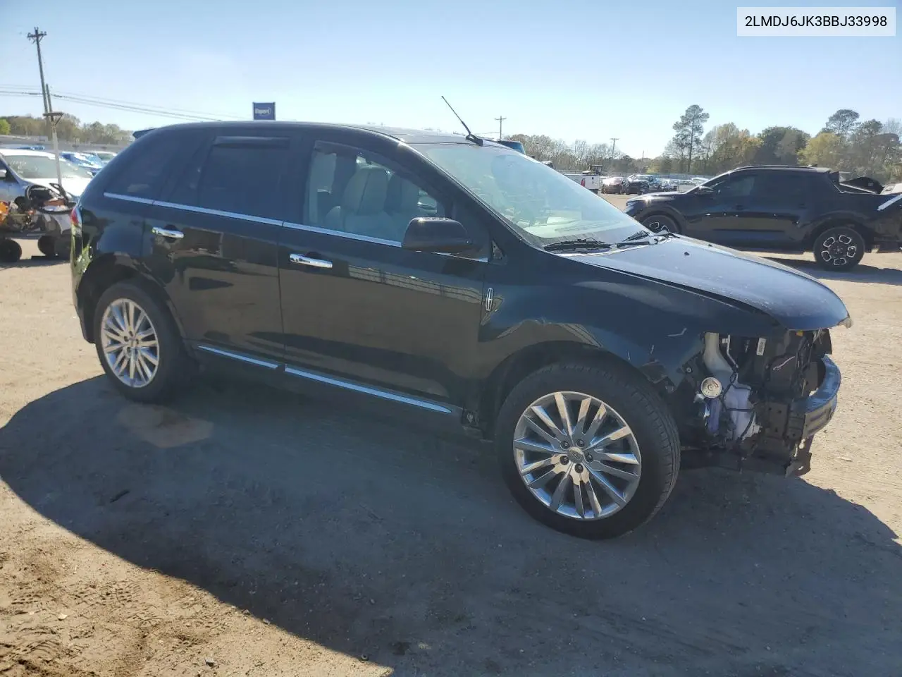 2011 Lincoln Mkx VIN: 2LMDJ6JK3BBJ33998 Lot: 50012105