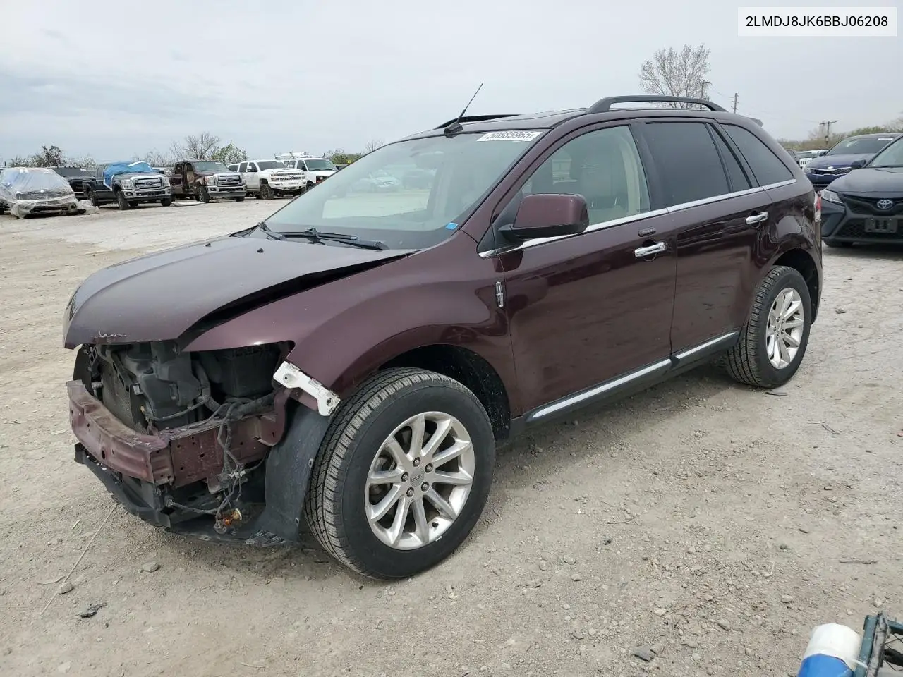 2011 Lincoln Mkx VIN: 2LMDJ8JK6BBJ06208 Lot: 50885965