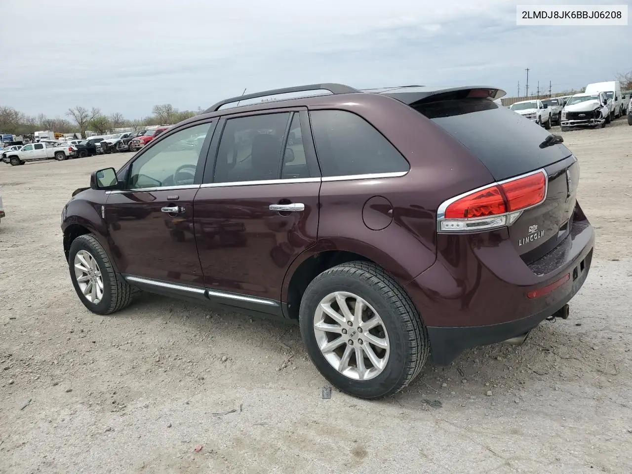 2011 Lincoln Mkx VIN: 2LMDJ8JK6BBJ06208 Lot: 50885965