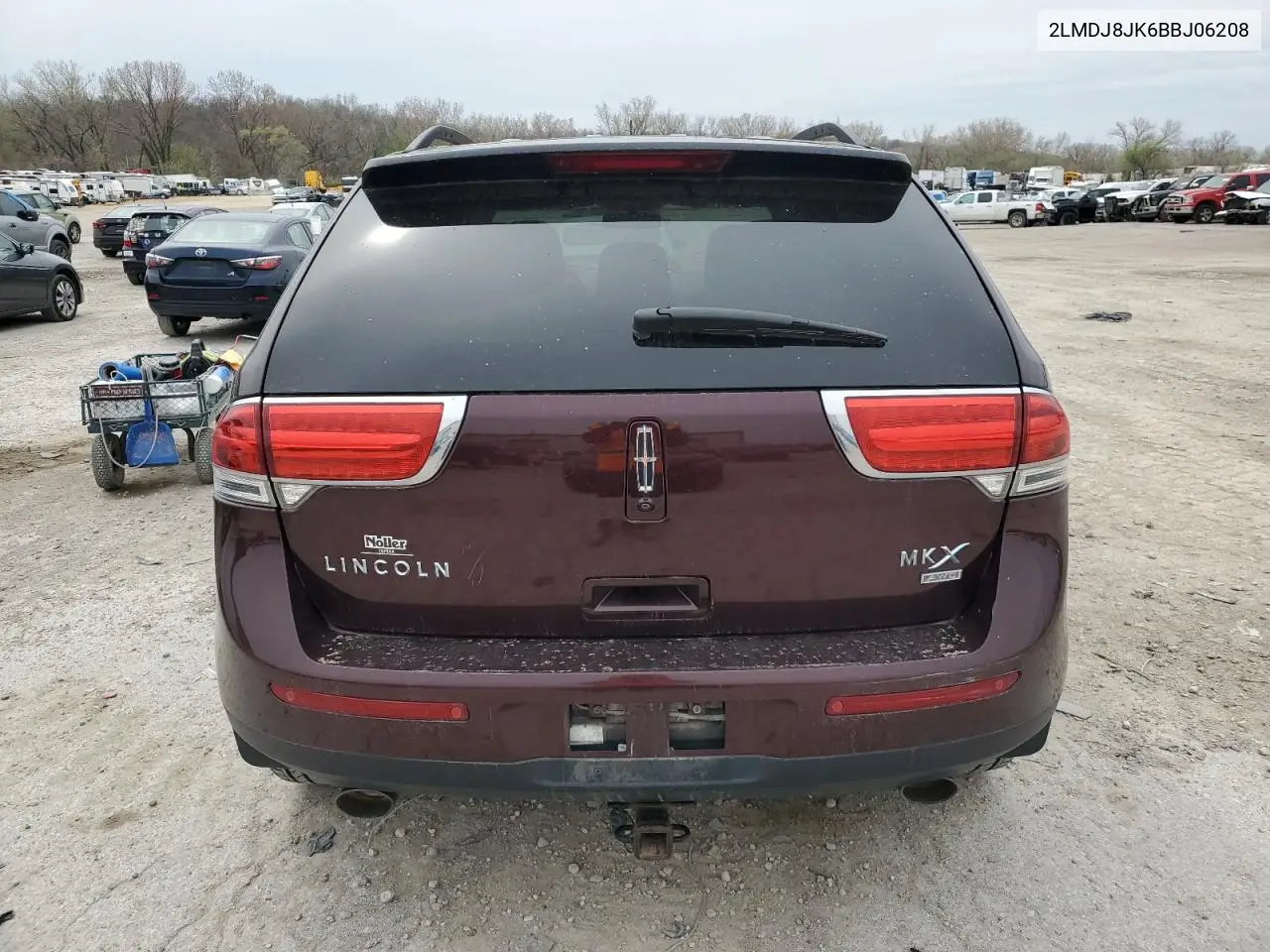 2011 Lincoln Mkx VIN: 2LMDJ8JK6BBJ06208 Lot: 50885965