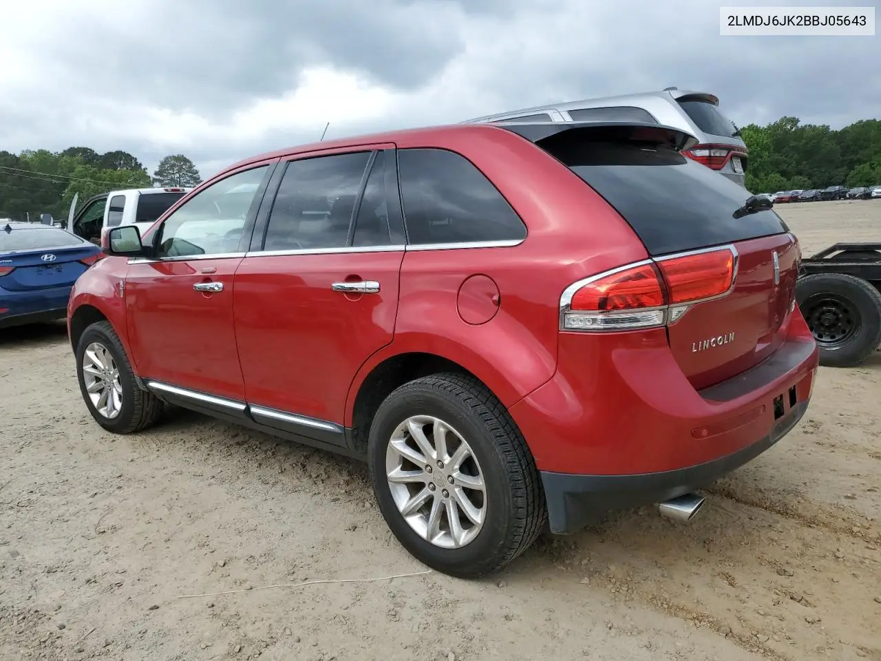 2011 Lincoln Mkx VIN: 2LMDJ6JK2BBJ05643 Lot: 56004105