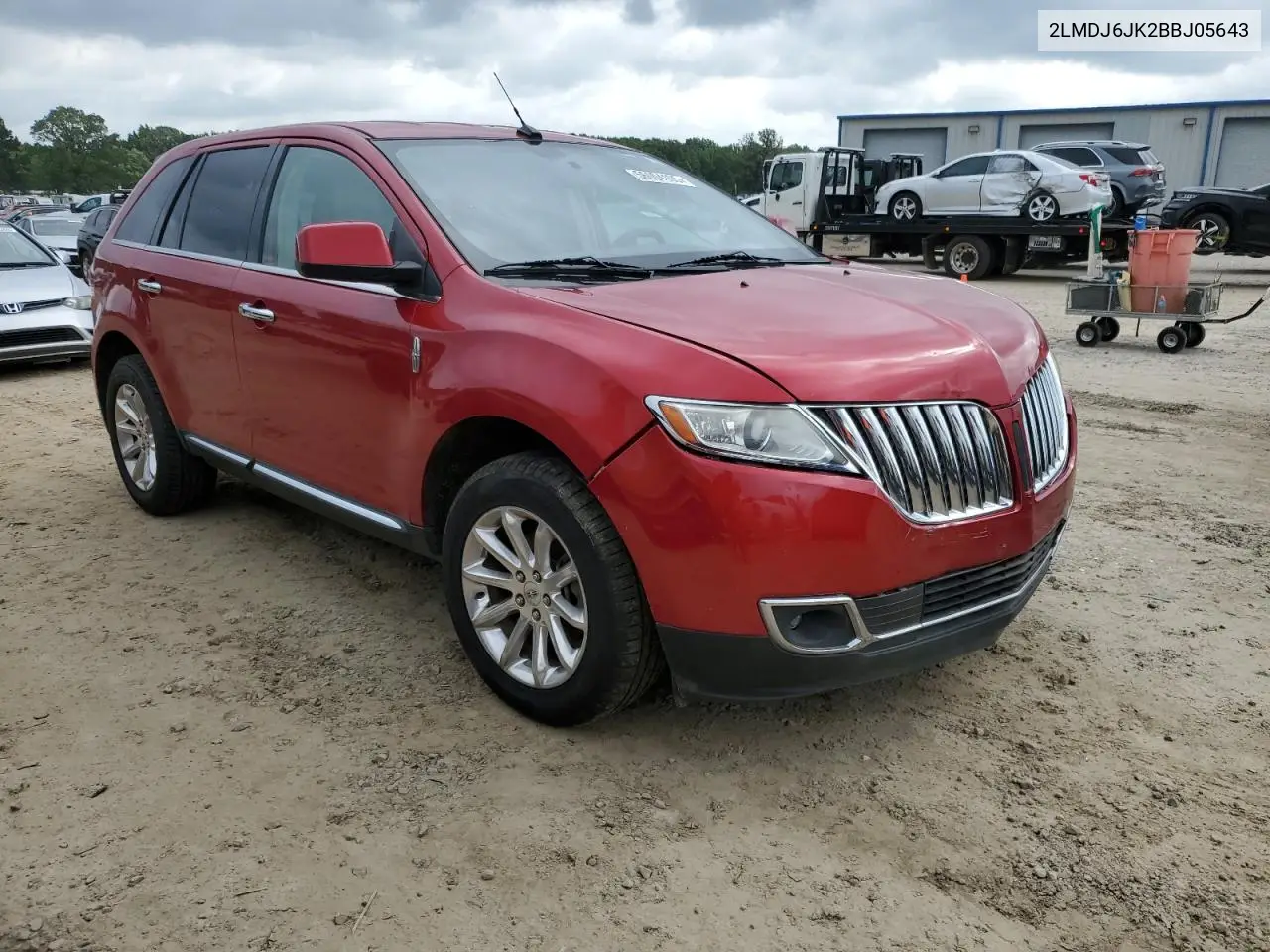 2011 Lincoln Mkx VIN: 2LMDJ6JK2BBJ05643 Lot: 56004105