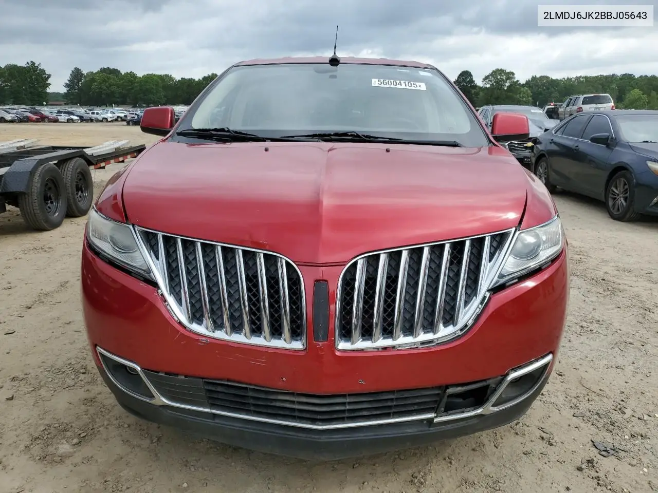 2011 Lincoln Mkx VIN: 2LMDJ6JK2BBJ05643 Lot: 56004105