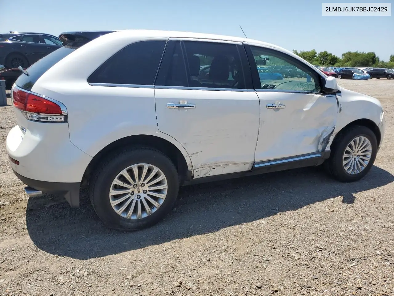 2011 Lincoln Mkx VIN: 2LMDJ6JK7BBJ02429 Lot: 56240025