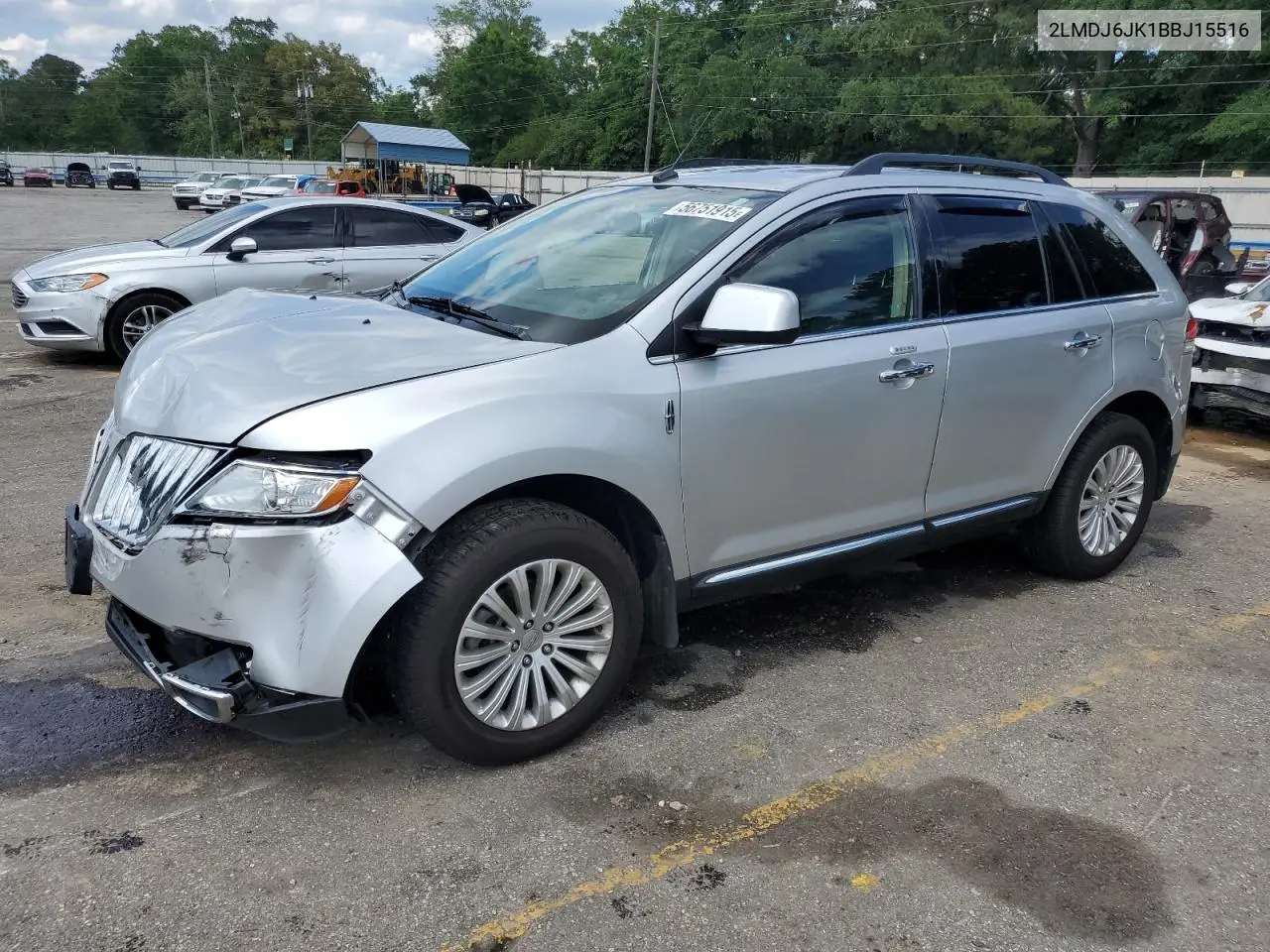 2011 Lincoln Mkx VIN: 2LMDJ6JK1BBJ15516 Lot: 56751915