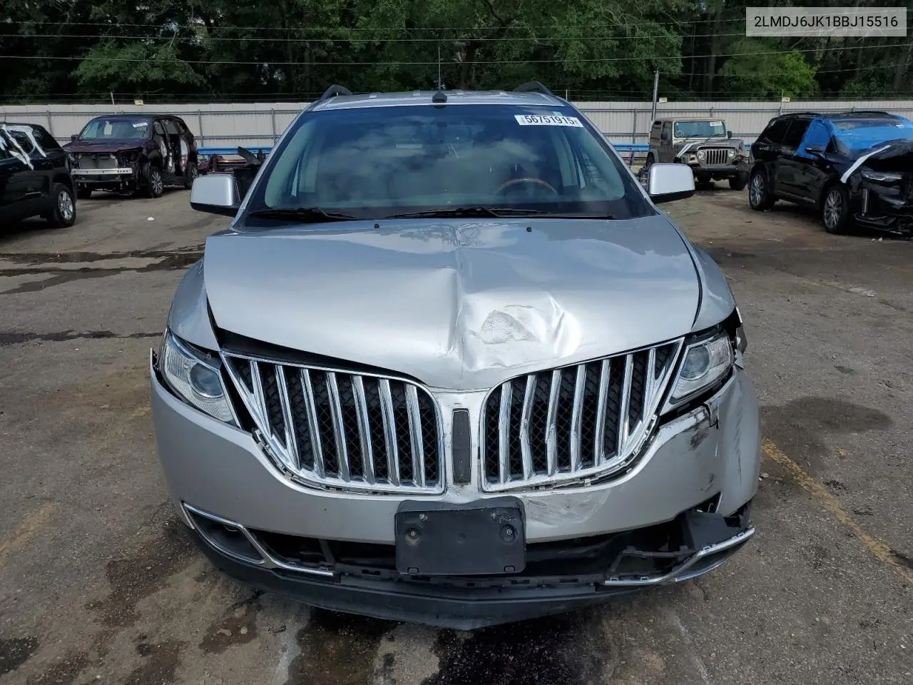 2011 Lincoln Mkx VIN: 2LMDJ6JK1BBJ15516 Lot: 56751915