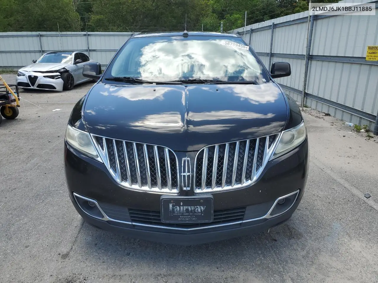 2011 Lincoln Mkx VIN: 2LMDJ6JK1BBJ11885 Lot: 56799455