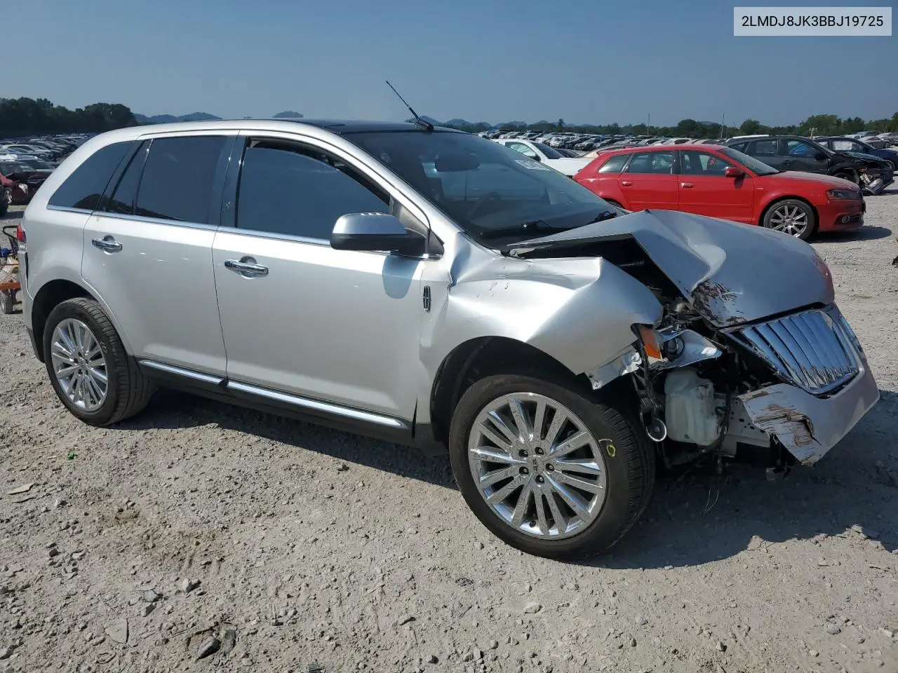 2011 Lincoln Mkx VIN: 2LMDJ8JK3BBJ19725 Lot: 62136105