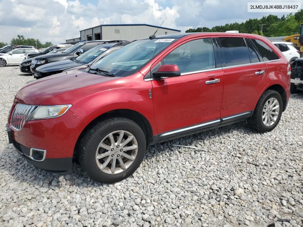 2011 Lincoln Mkx VIN: 2LMDJ8JK4BBJ18437 Lot: 62278605