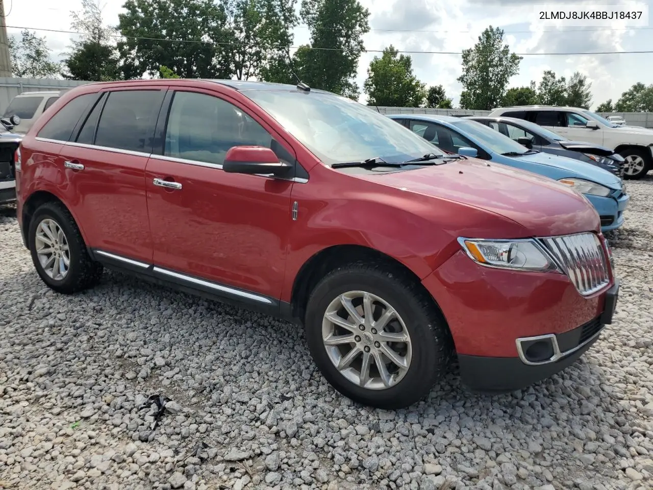 2011 Lincoln Mkx VIN: 2LMDJ8JK4BBJ18437 Lot: 62278605