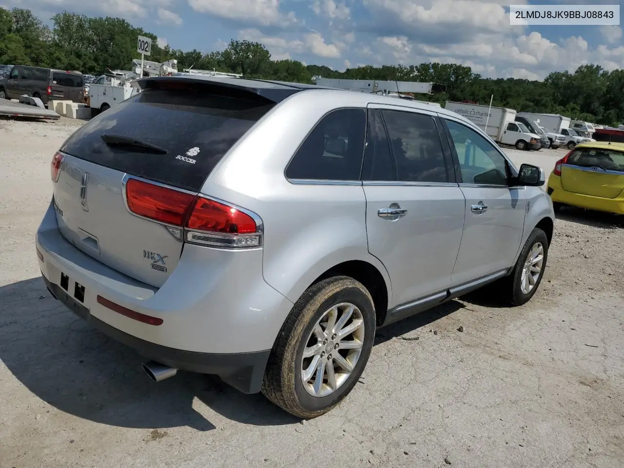 2011 Lincoln Mkx VIN: 2LMDJ8JK9BBJ08843 Lot: 62584155