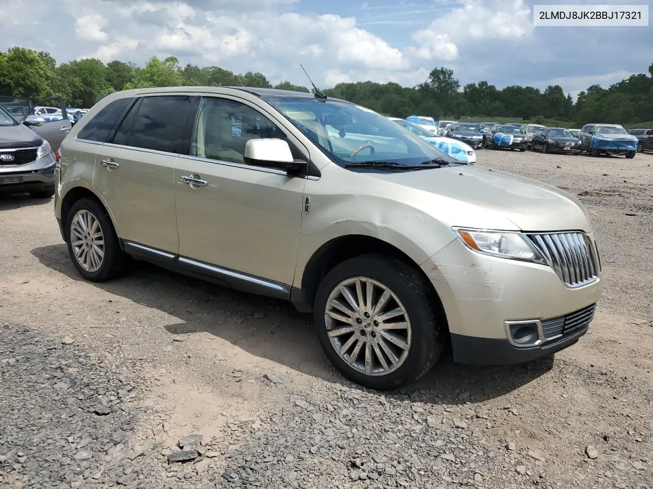 2011 Lincoln Mkx VIN: 2LMDJ8JK2BBJ17321 Lot: 64878215