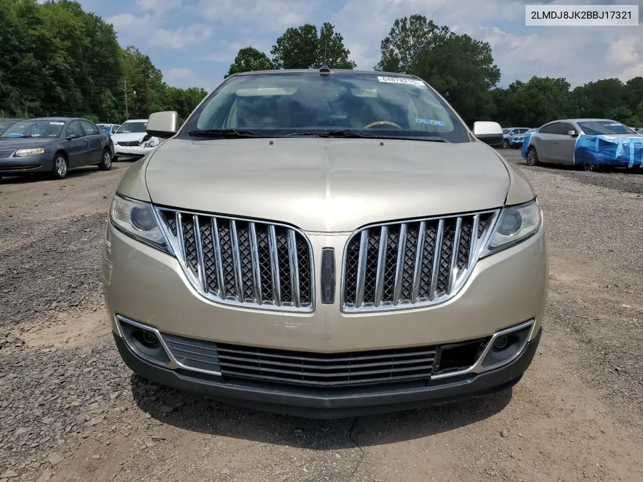2011 Lincoln Mkx VIN: 2LMDJ8JK2BBJ17321 Lot: 64878215