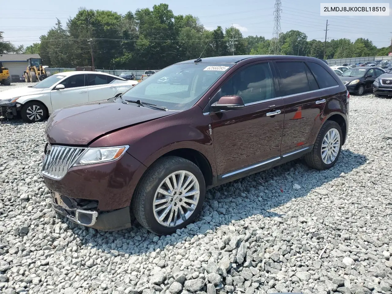 2012 Lincoln Mkx VIN: 2LMDJ8JK0CBL18510 Lot: 62566095