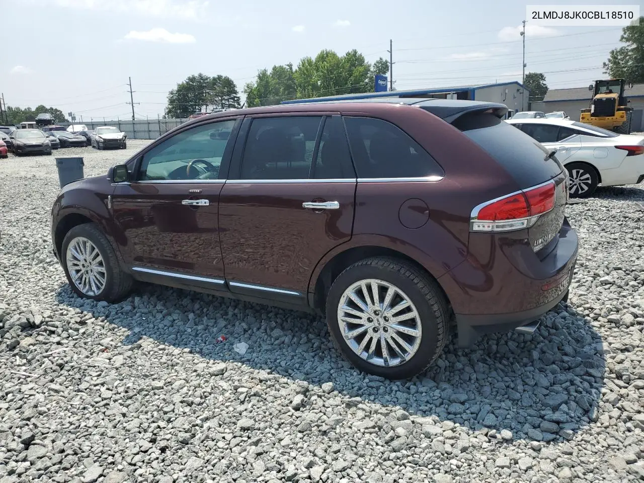 2012 Lincoln Mkx VIN: 2LMDJ8JK0CBL18510 Lot: 62566095