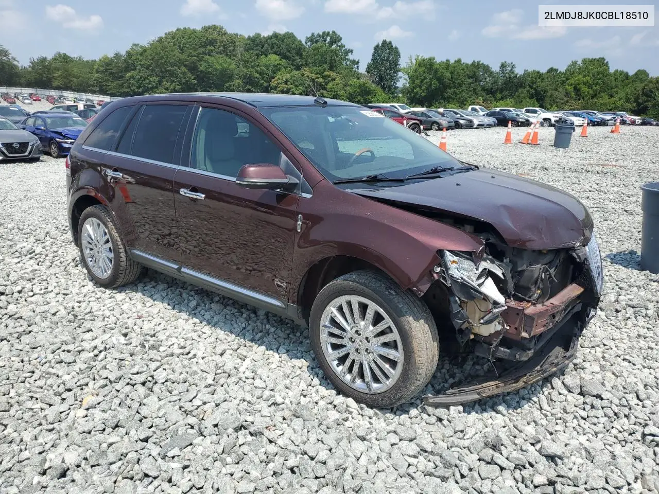2012 Lincoln Mkx VIN: 2LMDJ8JK0CBL18510 Lot: 62566095