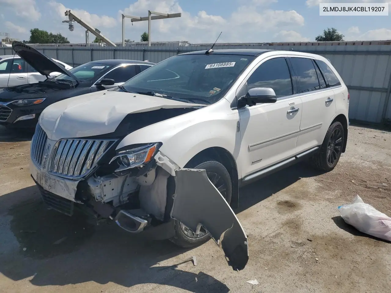 2012 Lincoln Mkx VIN: 2LMDJ8JK4CBL19207 Lot: 64108885