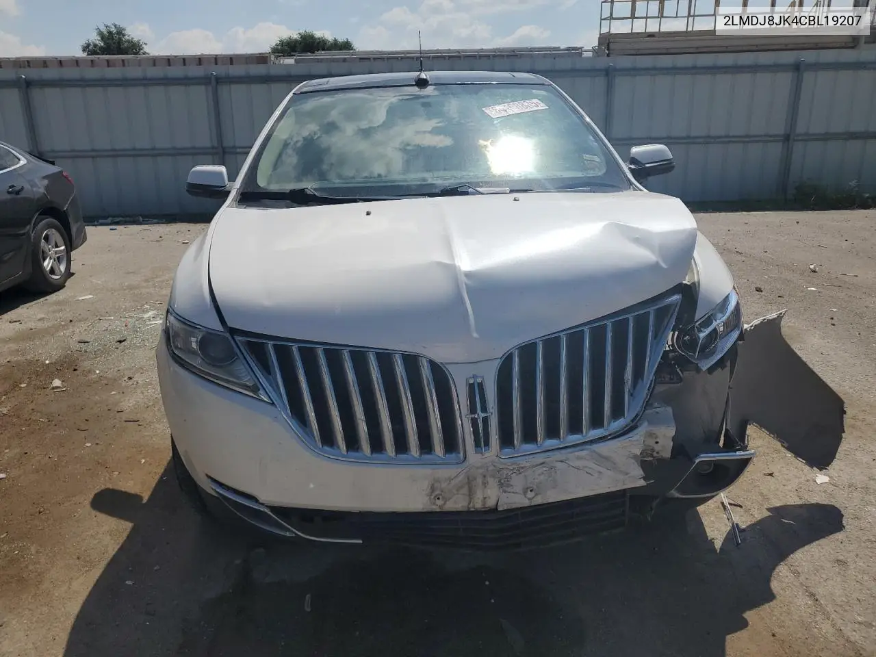 2012 Lincoln Mkx VIN: 2LMDJ8JK4CBL19207 Lot: 64108885