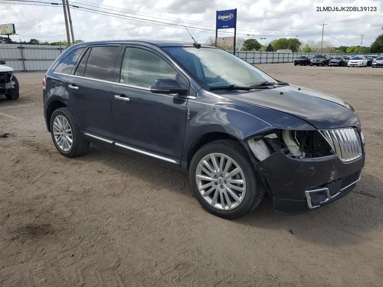 2013 Lincoln Mkx VIN: 2LMDJ6JK2DBL39123 Lot: 51302255