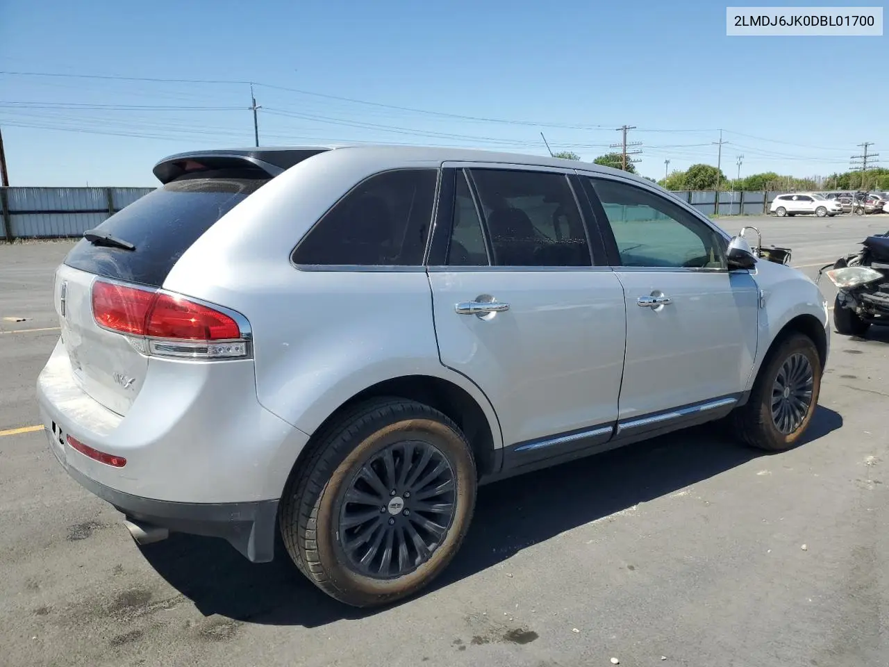 2013 Lincoln Mkx VIN: 2LMDJ6JK0DBL01700 Lot: 62380105