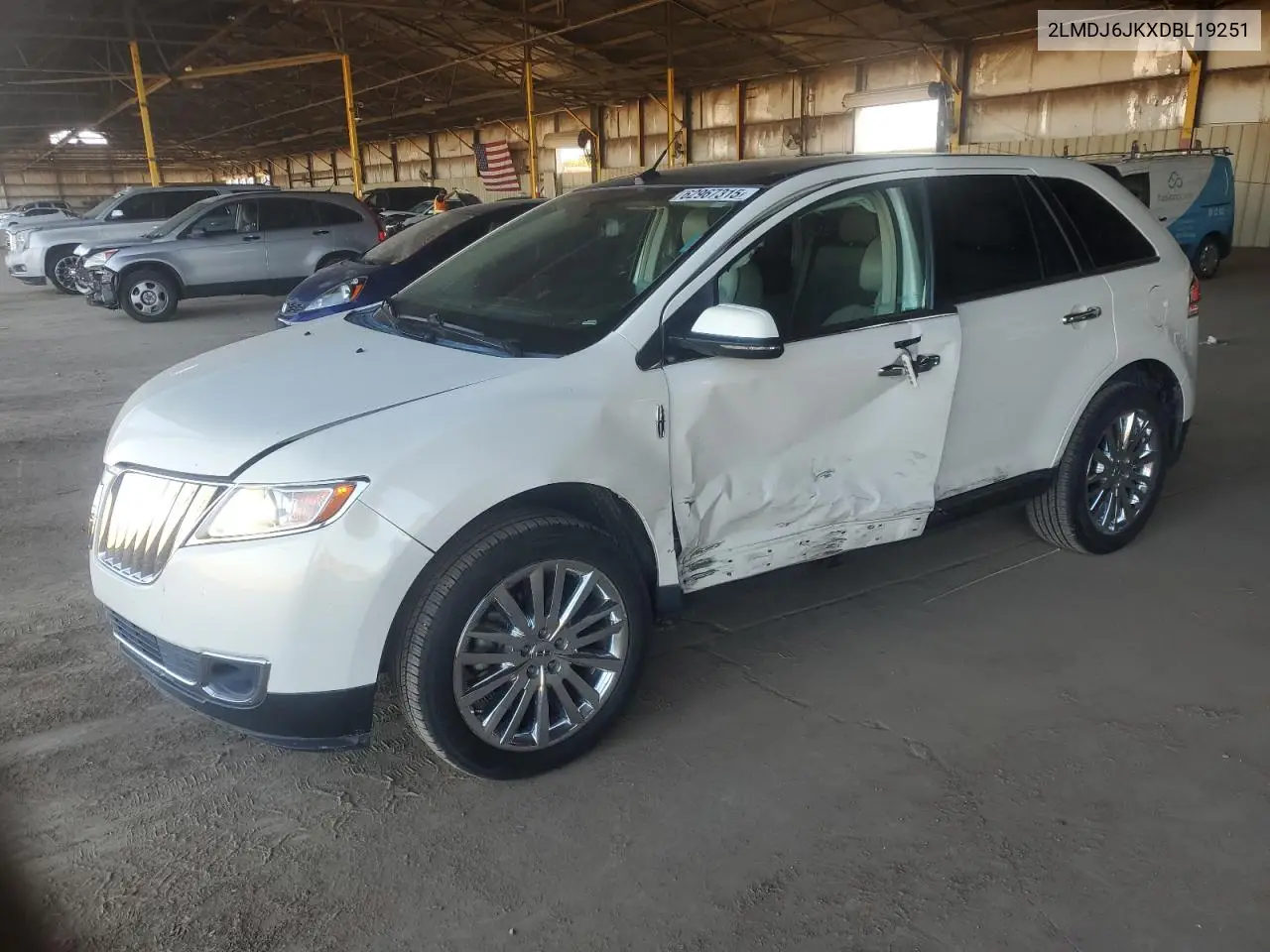 2013 Lincoln Mkx VIN: 2LMDJ6JKXDBL19251 Lot: 62967315