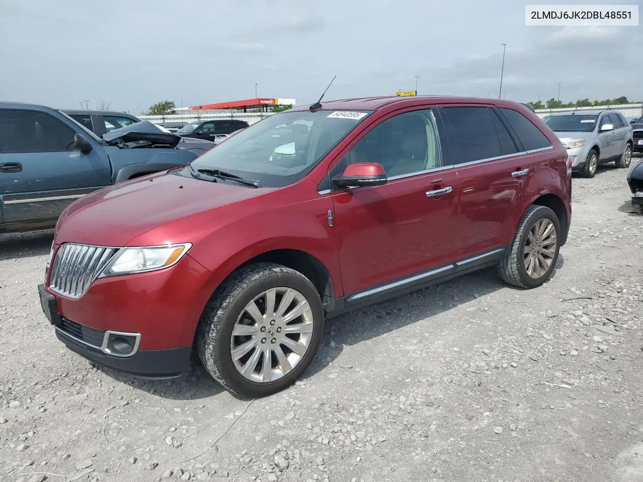 2013 Lincoln Mkx VIN: 2LMDJ6JK2DBL48551 Lot: 64940595