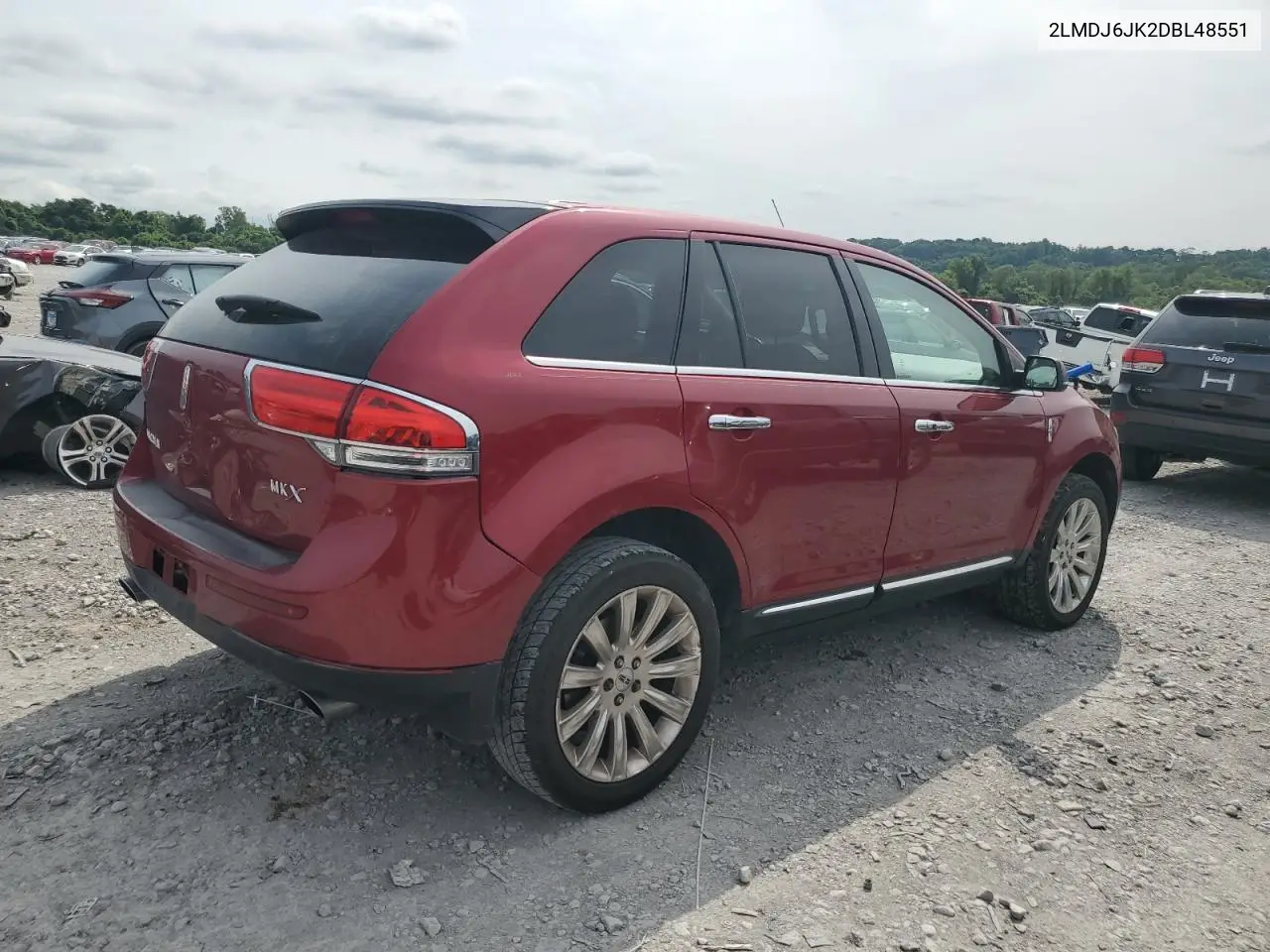 2013 Lincoln Mkx VIN: 2LMDJ6JK2DBL48551 Lot: 64940595