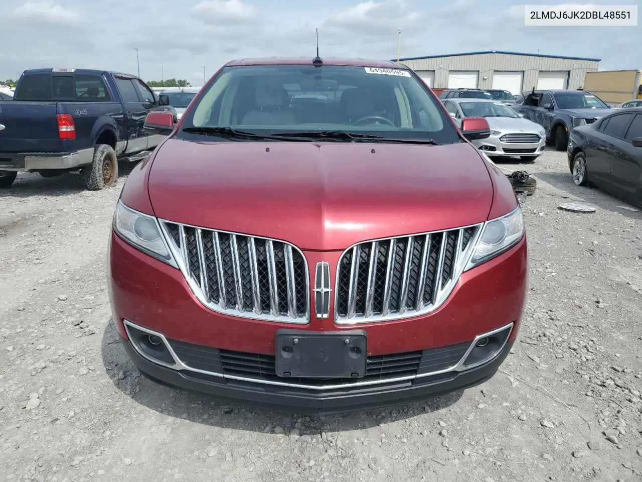 2013 Lincoln Mkx VIN: 2LMDJ6JK2DBL48551 Lot: 64940595