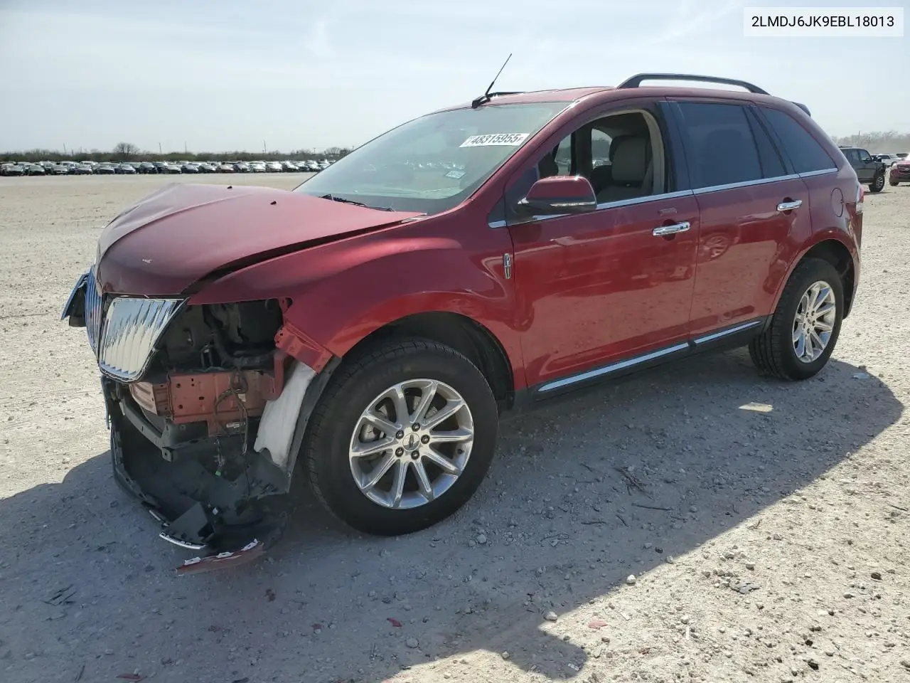 2014 Lincoln Mkx VIN: 2LMDJ6JK9EBL18013 Lot: 48315955
