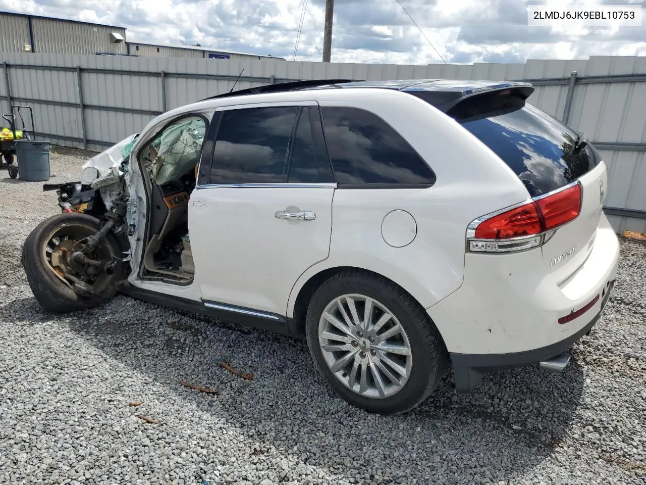 2014 Lincoln Mkx VIN: 2LMDJ6JK9EBL10753 Lot: 56136665